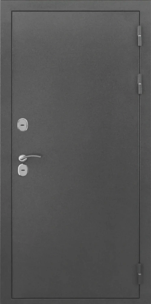 Входная дверь ДвериПРО L-Термо серебро ФЛЗ-649 капучино (зеркало) DPRO198140 внешняя сторона