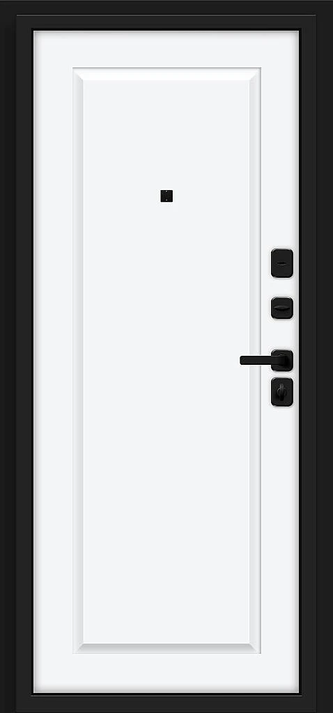 Фото Входная дверь Айкон/SBlack Graphite Shell/White Silk BR6250 внутренняя сторона