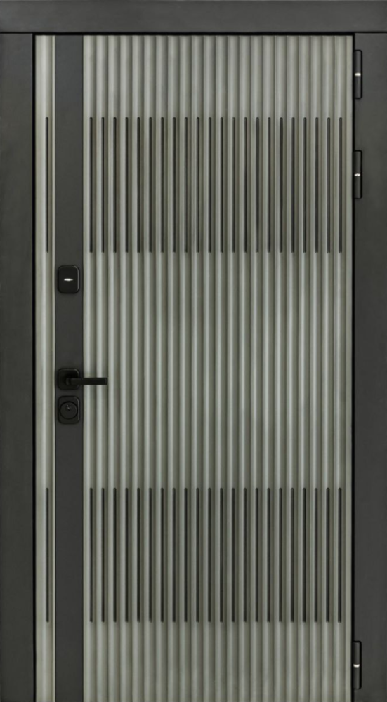 Входная дверь ДвериПРО Elfy ФЛ-609 (L-52, 10мм, белый матовый) DPRO196519 внешняя сторона