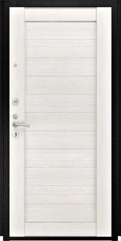 Входная дверь ДвериПРО L-45 СБ-3 листв. бел. (21 беленый дуб) DPRO196764 внутренняя сторона